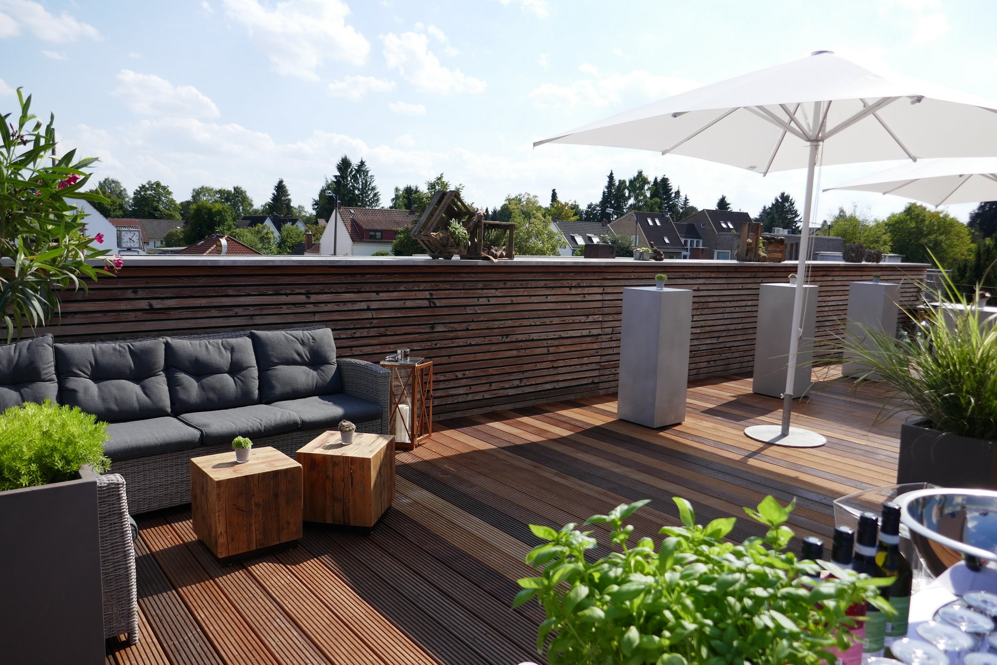 Terrasse Kochblock Bremen Aperitif